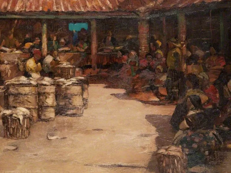 1859-William Kennedy - Mercato del pesce orientale - Museo di Paisley